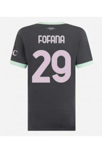 AC Milan Youssouf Fofana #29 Voetbaltruitje 3e tenue Dames 2024-25 Korte Mouw